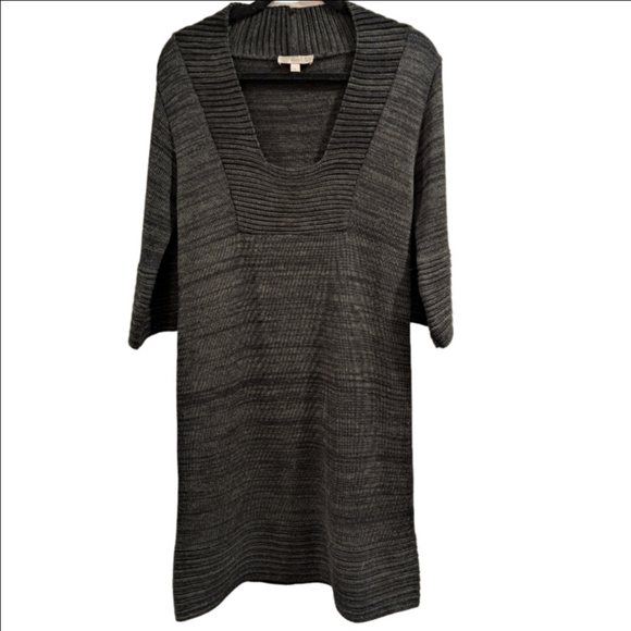 Kenar Dresses & Skirts - Kenar Charcoal Knit Sweater Dress Wool Blend Large